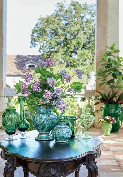 EDG Enzo De Gasperi Vaso Fenice Anfora H 69 Cm D 42 Cm Green Waterproof - immagine 3