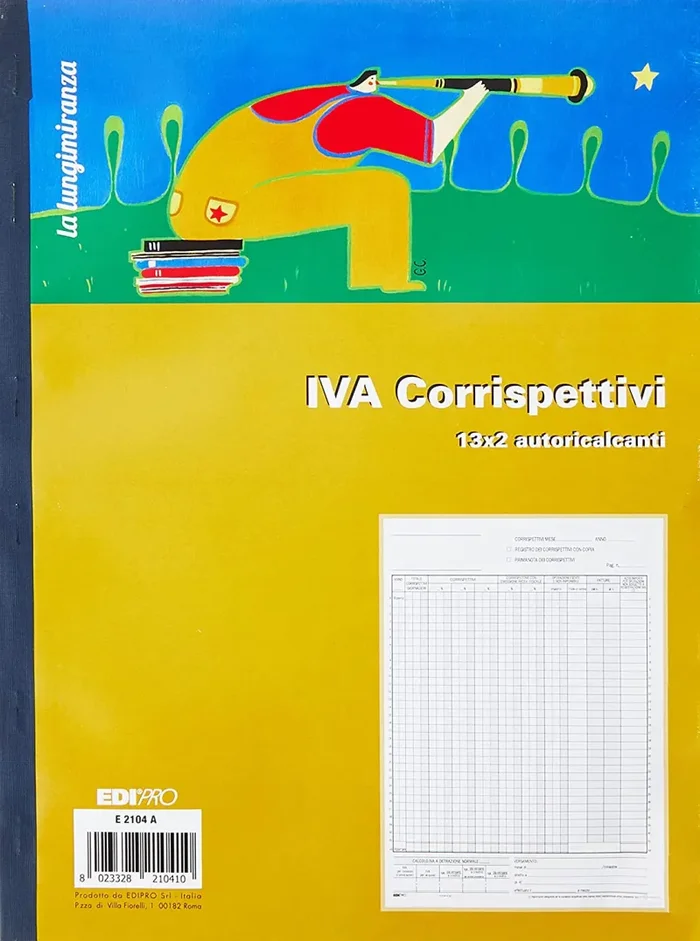 Edipro Registro corrispettivi ric. E2104A 13×2- confezione da 10 BLOCCHI Vendita online