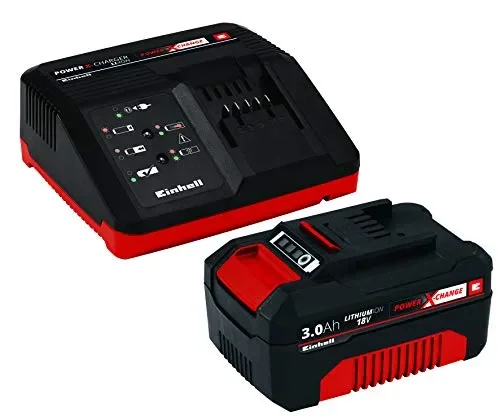 Einhell 4512041 Starter Kit Batteria e Caricabatterie Power 3000 mAh Li-Ion