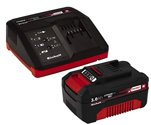 Einhell 4512041 Starter Kit Batteria e Caricabatterie Power 3000 mAh Li-Ion