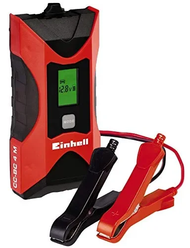 Einhell CC-BC 4 M Batterie, Tensione di Carica 6/12 V, Rosso/Nero, 3-120 Ah Vendita calda