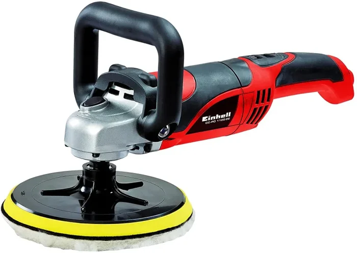 Einhell CC-PO 1100/2 Lucidatrice e Levigatrice per Auto, 1100 W, 1000-3500 Rpm, Rosso/Nero In saldo