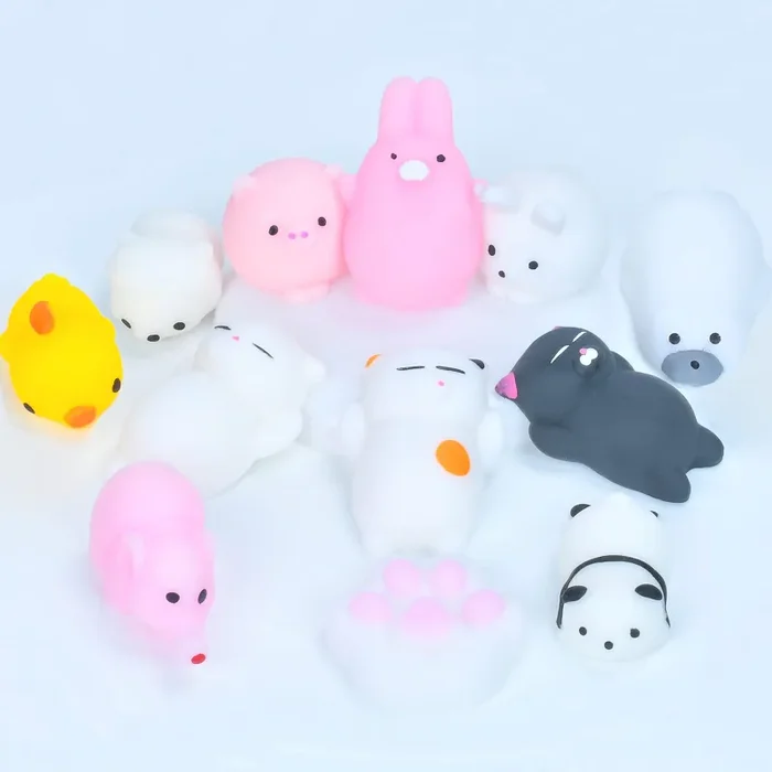 EKKONG 12Pcs Squishies, Kawaii Antistress Squishy, Mini Squishy Giocattoli, Mochi Squishy, Slow Rising Squishy Animali per Bambini Adulto B4 12 Moda