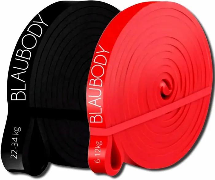 Elastico Per Trazioni Rosso (6-12kg) + Nero (22-34kg) + 1 Ebook + 1 Borsa