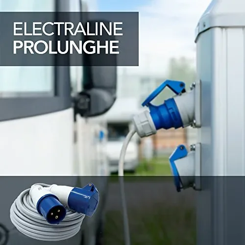 Electraline 46148 Prolunga industriale 20 mt presa IEC spina 20 M - immagine 3