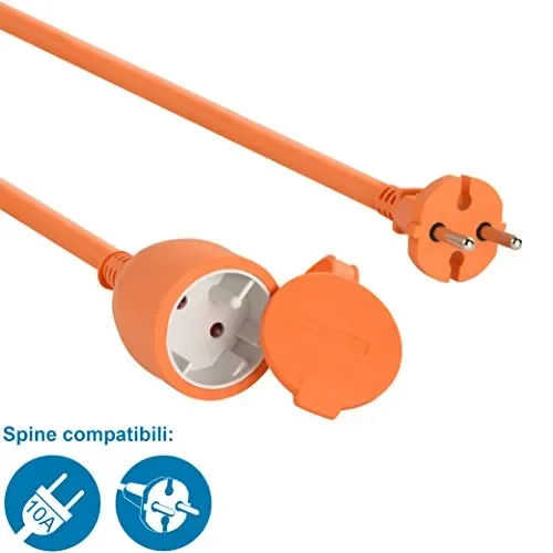 Electraline 49235 Prolunga Giardino con Avvolgicavo Spina e Presa 40 m - immagine 2