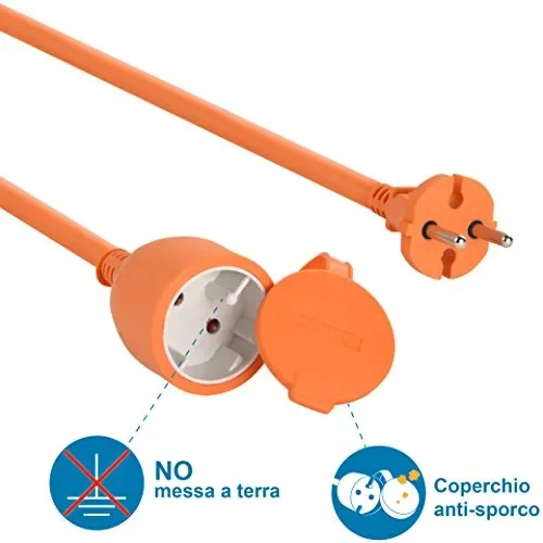 Electraline 49235 Prolunga Giardino con Avvolgicavo Spina e Presa 40 m - immagine 3