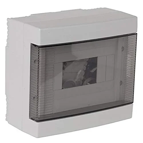 Electraline 60436 Centralino da Parete con Portello, 8 Moduli, Bianco 8 Moduli