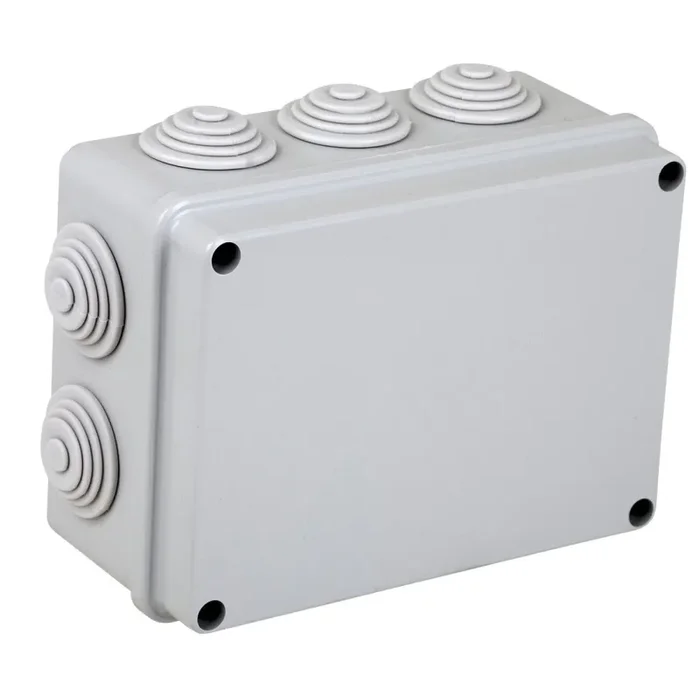 Electraline 60556 Cassetta di Derivazione da Parete, 190x140x70, Grigio