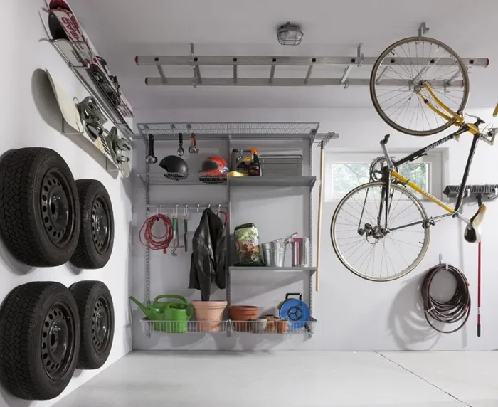 Element System sci, sci ganci da parete, 185 x 130 mm, Bianco Alluminio - immagine 2