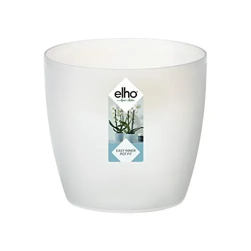 Elho Brussels Orchid Vaso di Fiori, Trasparente, 13x13x11.4 cm Trasparente
