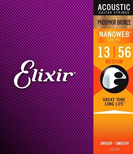 Elixir phosphor bronze 16102 medium 013-056