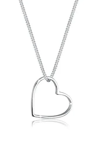 Elli Catenina per donna ciondolo a cuore in Argento Sterling 925, 45 cm… In saldo