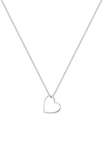 Elli Catenina per donna ciondolo a cuore in Argento Sterling 925, 45 cm… In saldo - immagine 2