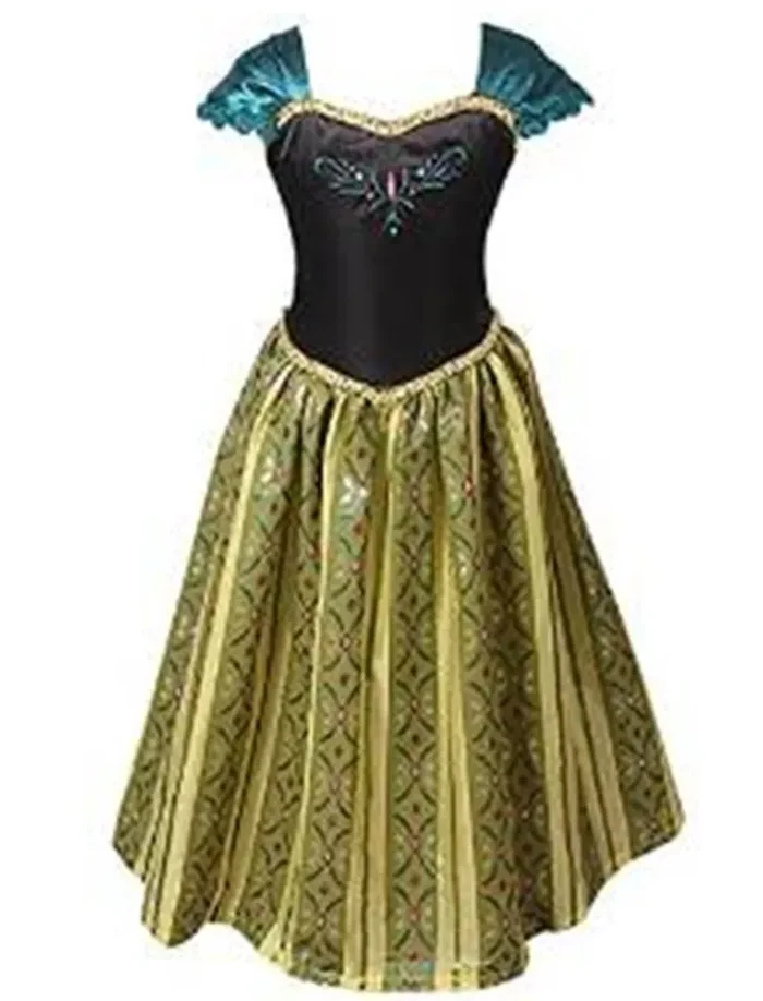 ELSA & ANNA® Ragazze Principessa Abiti Partito Vestito Costume IT-FBA-ANNA1… - immagine 3