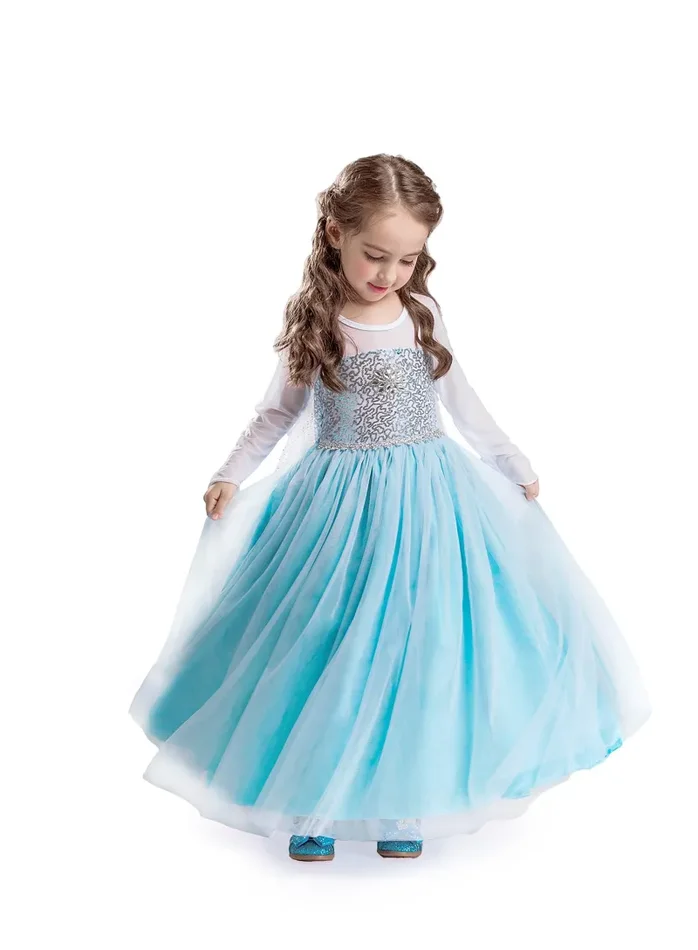 ELSA & ANNA® Ragazze Principessa abiti partito Vestito Costume IT-FR200… Moda