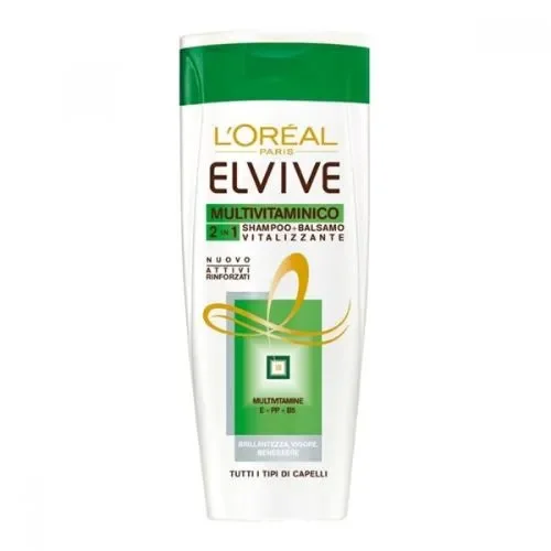 Elvive Shampoo 2in1 Multivitaminico 250 ml – Vitalità e Morbidezza per Tutti i Tipi di Capelli