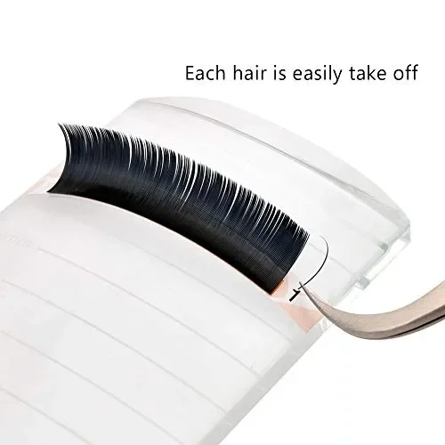 EMEDA extension delle ciglia individuali 3D 0,07mm uno a D 0.07 mix - immagine 2