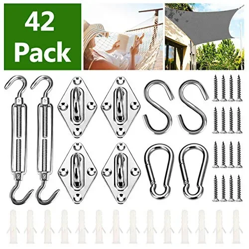 Emooqi Kit di Fissaggio e Installazione, 42 Pezzi Heavy Duty Tenda