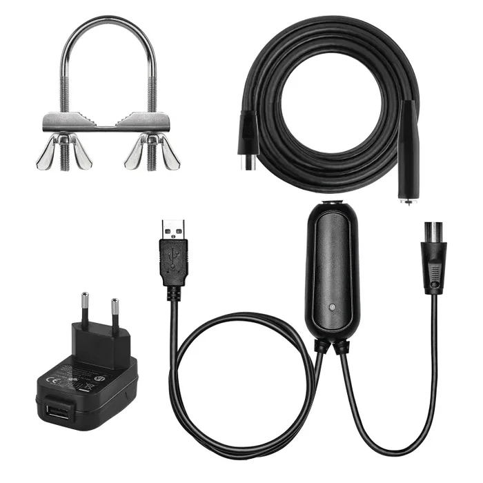 EMOS Antenna interna ed esterna Village, antenna attiva universale per ricezione remota (0-80 km) di DVB-T2, DAB, FM, Full HD, con filtro di blocco LTE integrato, filtro 4G, 5G e amplificatore - immagine 3