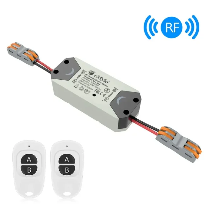 eMylo Smart Wireless Telecomando Interruttore 220V Relè 1000W 1 pack, Grigio