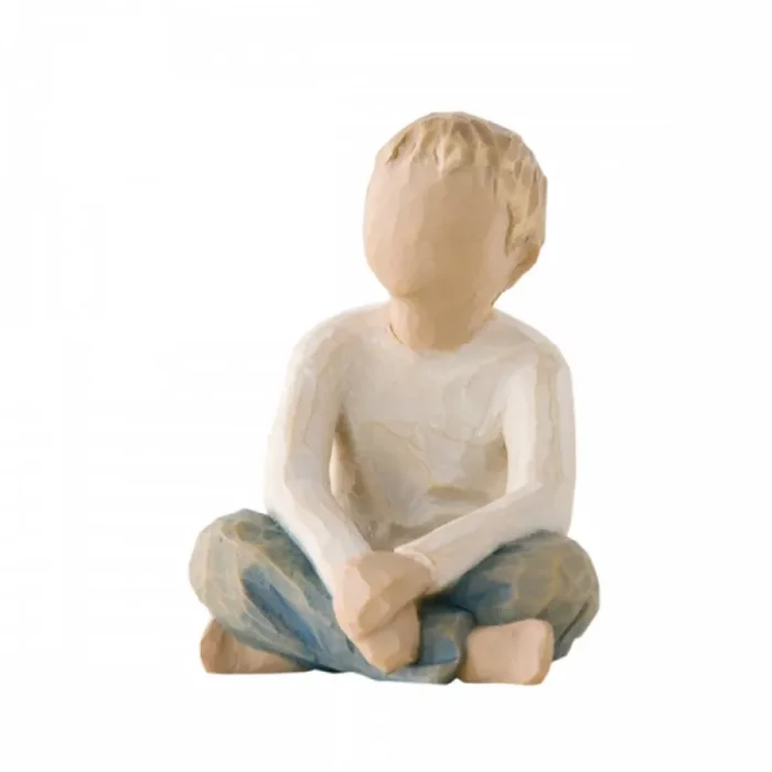 Enesco Statuina Bambino Che Immagina in Resina