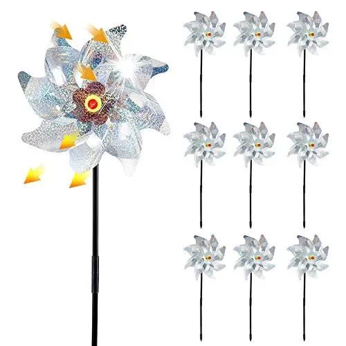Enjoygoeu Repellente per Uccelli Girandole Spaventapasseri,10 Pezzi #1 Sconti