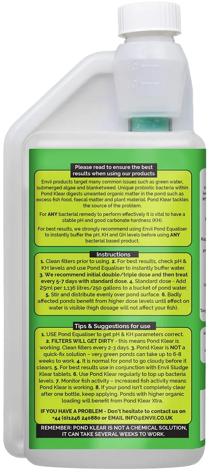 Envii Pond Klear – Trattamento per acque verdi che rende l’acqua dei 1 l Online - immagine 2