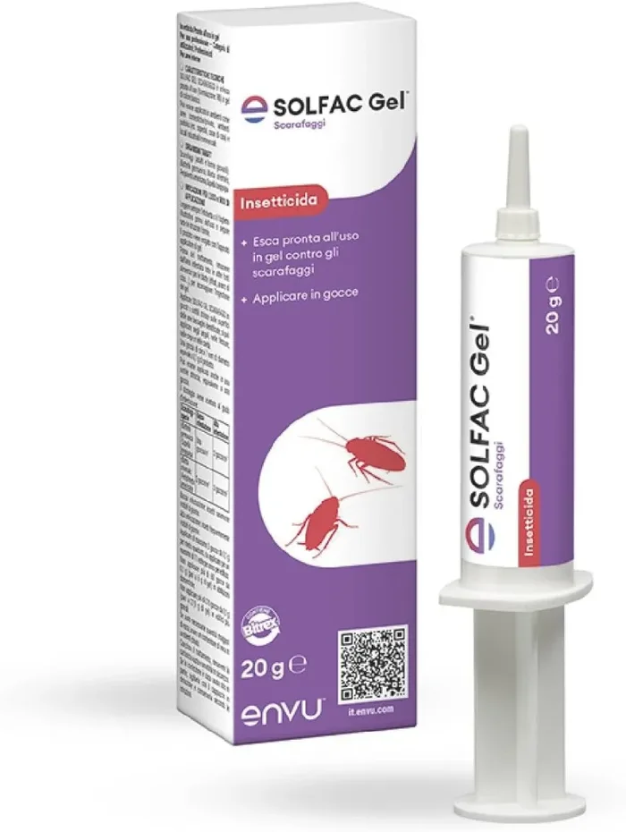 ENVU (ex Bayer) SOLFAC Gel Scarafaggi → 20 gr Gel Insetticida Blatte Formiche