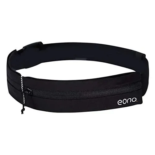 Eono by Amazon – Marsupio Sportivo Cintura da Corsa, Impermeabile e Nera