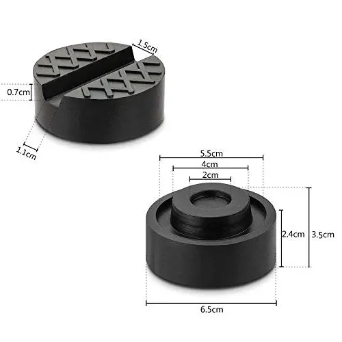 Epangda 【Nuova Versione】2PCS Tampone in gomma per Cric sollevatore 3T - immagine 2