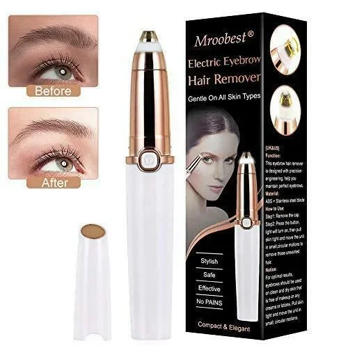 Epilatore Sopracciglia Donna, Eyebrow Trimmer, Flawless Indolore Brows…