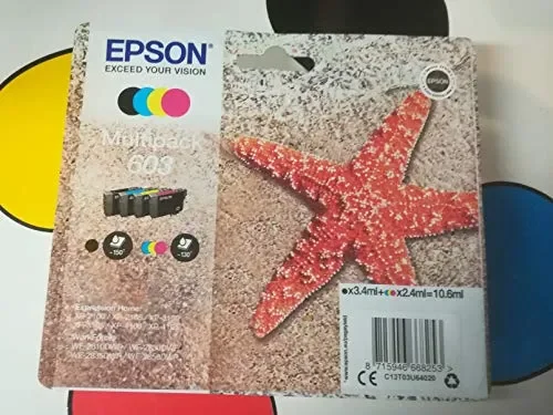 Epson – Inchiostro Multipack, Motivo: Stella Marina, 4 Colori, 603 Multi