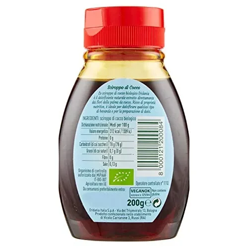 Eridania Bio Sciroppo di Cocco – 0.2 kg - immagine 3