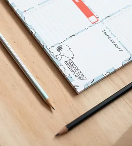 Erik Snoopy Planning da Tavolo con Calendario Perpetuo e Planner Settimanale… - immagine 2