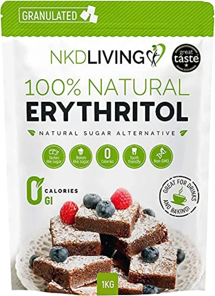 Eritritolo 100% naturale 1 Kg granulato | Sostituto dello zucchero a ZERO Calorie
