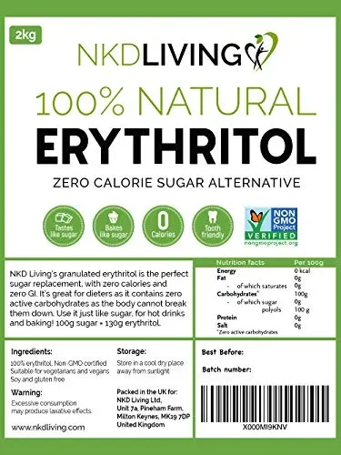 Eritritolo 100% naturale 2 Kg | Sostituto dello zucchero a ZERO Calorie - immagine 2