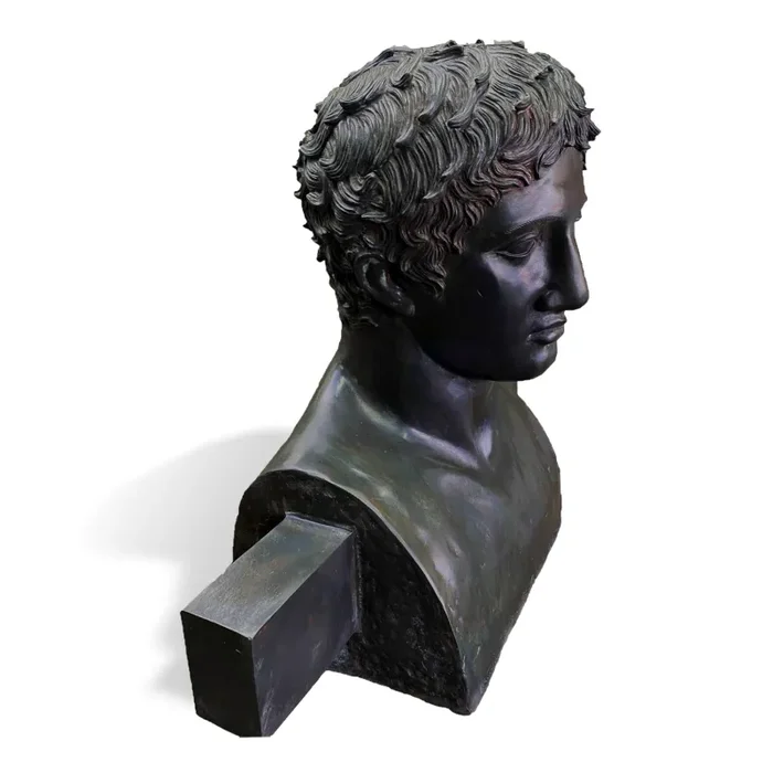 Erma di Doriforo – Busto in bronzo - immagine 2
