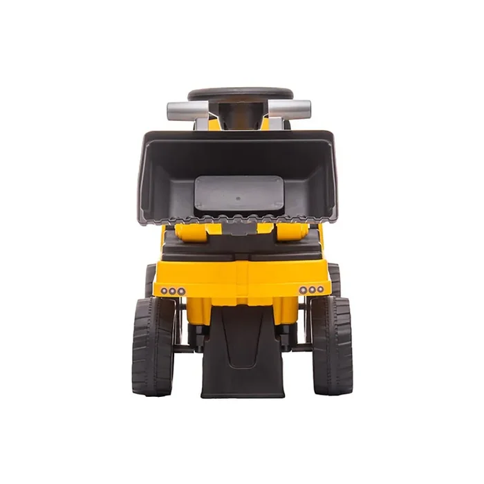 Escavatore Cavalcabile 88x28x48 cm per Bambini con Benna Manovrabile Caterpillar Giallo - immagine 3