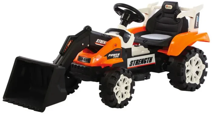 Escavatore Elettrico per Bambini 6V Kidfun Arancione e Bianco