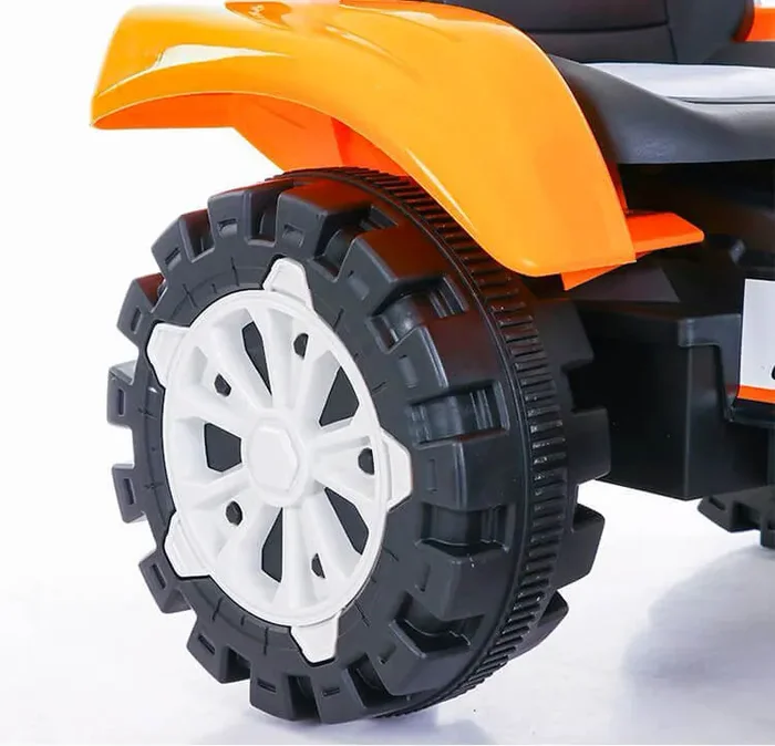 Escavatore Elettrico per Bambini 6V Kidfun Arancione e Bianco - immagine 3