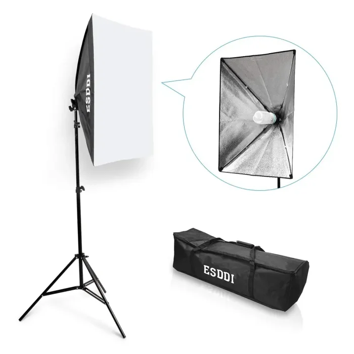 ESDDI Softbox Set Luci Studio Fotografico Luce Continua Kit 85W 1 set Sconti