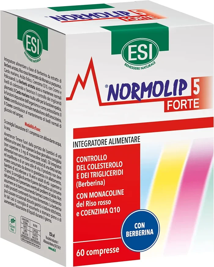 ESI Normolip 5, Controllo del Colesterolo – 60 Naturcaps
