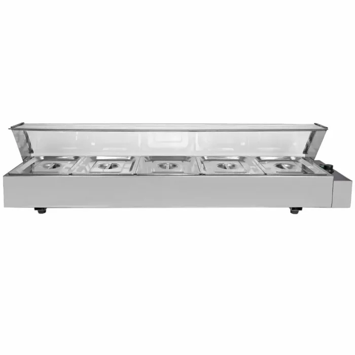 Espositore a Bagnomaria per Ristoranti Pizzerie con 5 Vaschette in Acciaio Inox Online