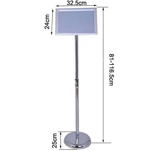 Espositore da Terra per Menù in Alluminio Argento - immagine 3