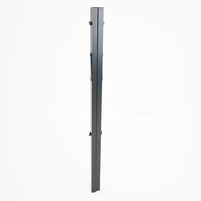 Espositore Pubblicitario Bifacciale a Cavalletto Pieghevole 115×63,4×80 cm in Metallo Nero Fornitura - immagine 3