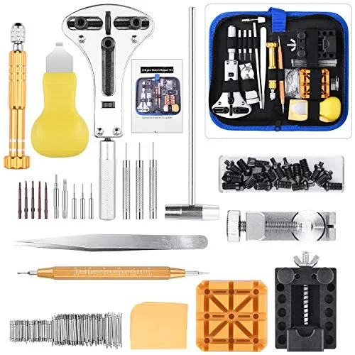ETEPON Kit di Riparazione Orologi Professionale, Strumento Blu