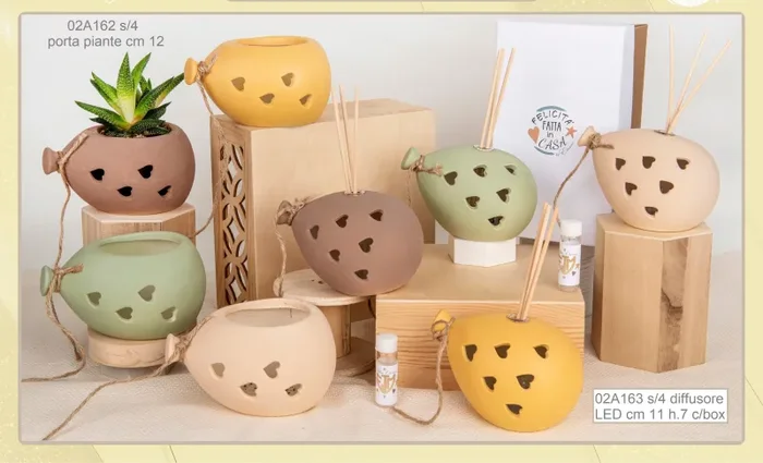 ETM Balloon Diffusore Led Terra H 7 x 11 Cm Ass. Multicolor 1 Pz - immagine 2