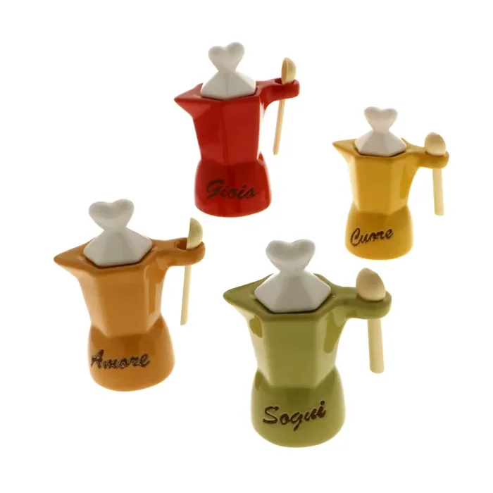 ETM Bomboniera Gioia Moka H 12 Cm Colorate 4 Pz