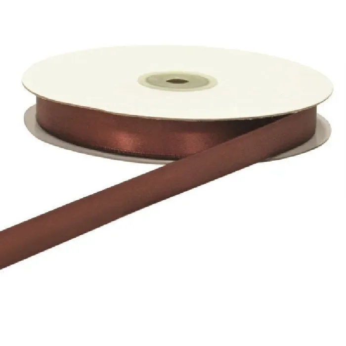 ETM Nastro Doppio Raso 10 Mm 50 Mt Marrone Scuro